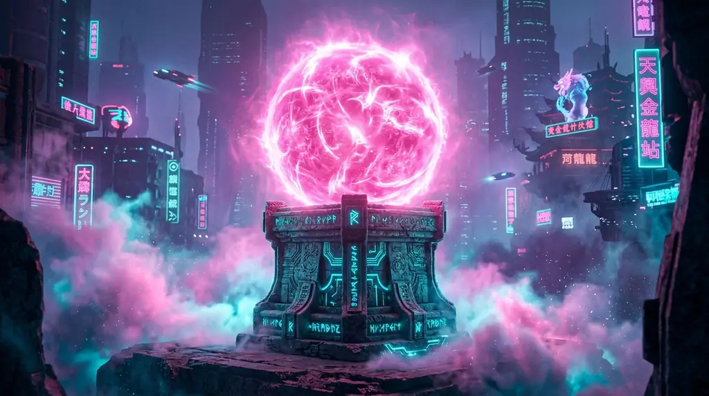 Cyber Tempel in den Wolken
